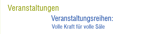 Veranstaltungen // Veranstaltungsreihen